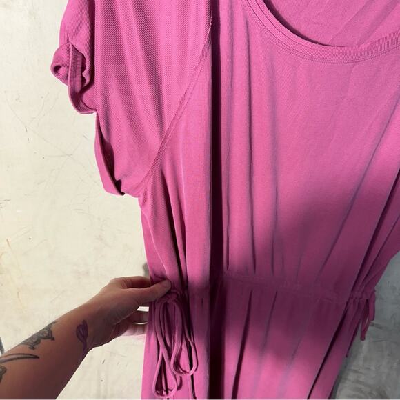 Saturday Sunday Anthropologie Side Tie Pink Dress Size XL - Picture 11 of 11